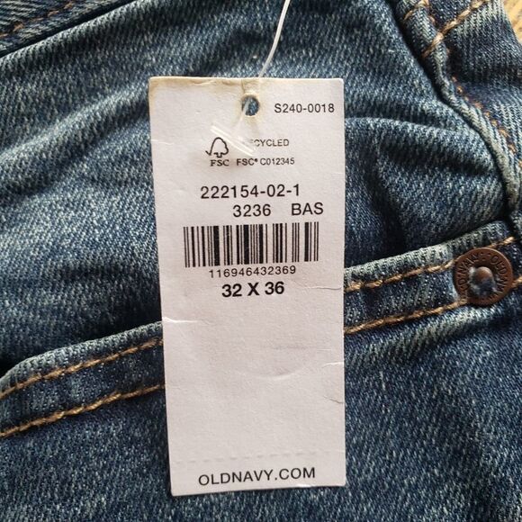 Old Navy Men's Flex Skinny 5 pocket Medium Wash Jeans 32 x 36 NIP NWT - Picture 4 of 11